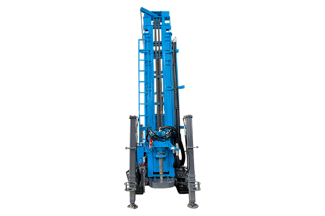 Crawler water well drilling rig