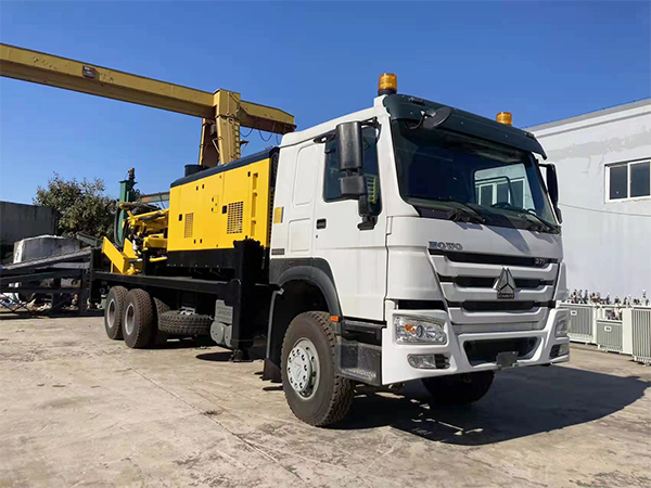 D miningwell water well drilling truck for sale 350 meters outdoor water well drill rig with compressor