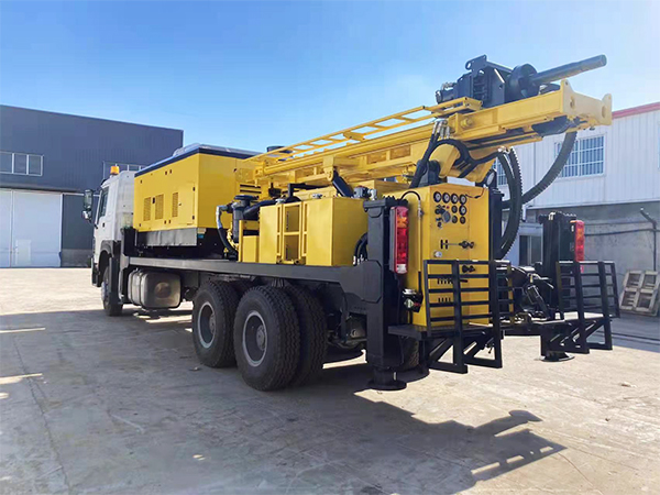 D miningwell water well drilling truck for sale 350 meters outdoor water well drill rig with compressor