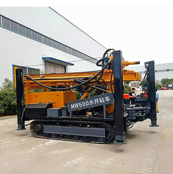 MW500 500m Drilling Depth 118kw portable hydraulic water well drilling rig price