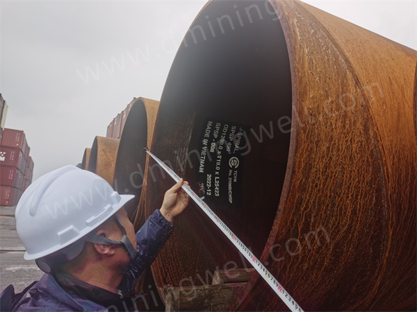 D Miningwell pipeline steel casing pipe for cofferdam construction