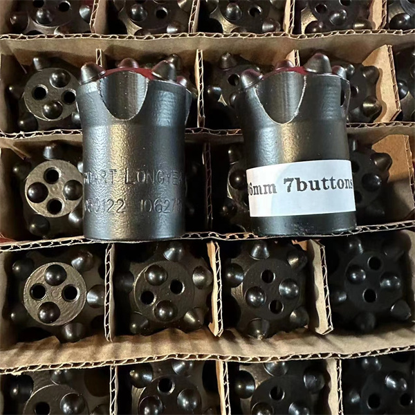 Hot selling in Chile factory wholesale taper button bit 7/8/11/12 degree for hard rock drilling