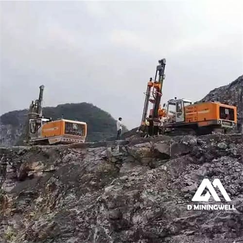 surface mining machine for blast-hole in quarry